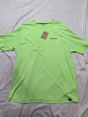 Patagonia Cap Cool Daily Graphic Shirt Mens XL T-Shirt Waters Salamander Green