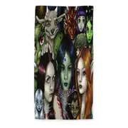 Cool Faery Folk Alliance Fantasy Creatures Microfiber Beach Towel