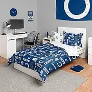 FOCO NFL Team Logo Bed in a Bag Comforter Sheets Pillow Cases Bedding 5-Piece Set