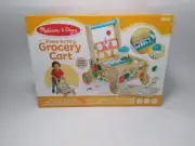 Melissa & Doug Wooden Shape Sorting Grocery Cart Toy DAMAGED PACKAGING