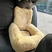 Dog Bed Car Seat-Dog Car Bed with Safety StrapsRemovable and Easy to Clean(Brown,Large)