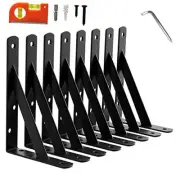 7 Inch Shelf Brackets & Supports, Large Wall Brackets for Garage Storage,