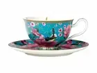 Maxwell & Williams Teas & C's Silk Road Footed Cup & Saucer 200ML Aqua
