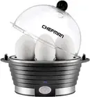 Egg Maker Rapid Poacher Steamer Hard Medium Soft Boiled Eggs 6 Slot Cooker