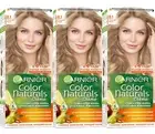 3 pcs Garnier Color Naturals 8.1 Ash Blonde Color hair