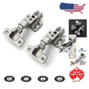 Adjustable 60-Pack Soft Close Cabinet Hinges for Frameless Kitchen Cabinets