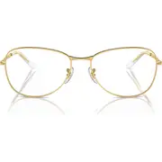 Ray-Ban 59mm Pilot Optical Glasses in Gold Flash at Nordstrom One Size