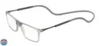 Calabria SP02 Snap Magnetic Reading Glasses +3.50 Crystal Grey Front Connect