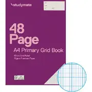 Studymate A4 70gsm 10mm Grid Book Primary 48 Page