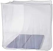 BLACK CREVICE Double Bed Mosquito Net - Fine Mesh Fabric, Square Shape for Outdoor Travel - 8 Hanging Rings Included - 220 x 200 x 200 cm