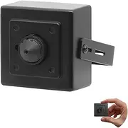 4K 8MP Mini POE Hidden IP Security Camera, 3.7mm Pinhole Lens Indoor Camera, H.265 Surveillance Motion Detection Compatible with HIK, Uniview NVR, Blue Iris and No IR