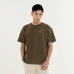 【GLADE.】REST DAY 重磅寬版 刺繡短袖上衣 (橄欖綠) | OVERSIZE T-SHIRT 現貨