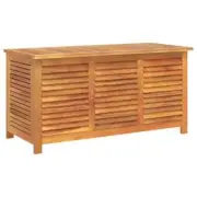 Acacia Outdoor Storage Box with Louver Garden Patio Deck Tool Chest Bench Seat