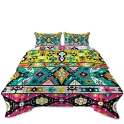 Multi Colored Aztec Coverlet