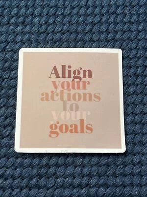 Align Your Actions To Your Goals Sticker - Boho Decal Hydroflask Laptop