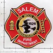 Massachusetts - Salem MA Fire Dept Patch v4 - The Witch City POINTY HAT