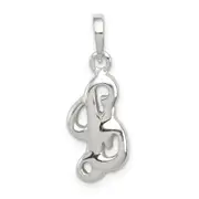 Sterling Silver Letter L Initial Pendant