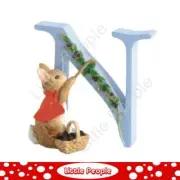 Peter Rabbit Letters - Letter "N" with Cotton Tail
