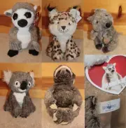 YOU PICK Realistic Plush QUOKKA - KOALA - MEERKAT/Lemur - BOBCAT - SLOTH HUG FUN