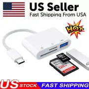 3 in 1 Type C USB OTG Adapter SD/TF Card Reader For Samsung Android Phone