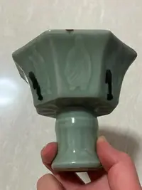 在飛比找樂天市場購物網優惠-老窯瓷高足杯，喜歡可以直接拍，直徑11.5厘米，高10厘米