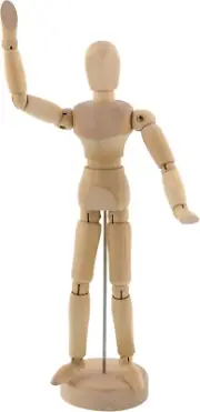 ® Wood Artist Drawing Manikin Articulated Mannequin with Base and Flexible Body
