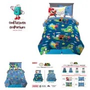 Kids Bedding Super Soft Comforter and Sheet Set with Sham, 5 Piece Twin Size,...
