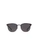 Coach Men's Round Frame Black Metal Sunglasses - HC7148