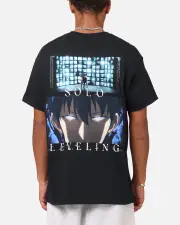 [GOAT CREW] Goat Crew X Solo Leveling Jin Woo T-shirt Black - Size M M Black