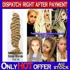 2x X-Pression Synthetic Dreadlocks Jumbo Ultra Braid Hair Extension Color YGC16