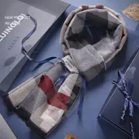 在飛比找momo購物網優惠-韓版保暖圍巾 格紋仿羊绒圍巾(圍脖 圍巾 男女適用)