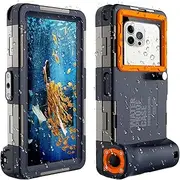 [2022 Upgrade] Waterproof Mobile Phone Case Universal Diving Professional Mobile Phone Underwater Case Mobile Phone Case for iPhone Samsung Huawei Diving Snorkelling Surfing Waterproof Deep 15 m