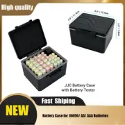 Battery Organizer Storage Case for 18650/AA/AAA Batteries Waterproof with Tester