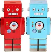 2 Pcs Robot Piggy Bank Digital Coin Bank Kids Money Bank Machine Cash Saving Pot Money Box for Kids Birthdays