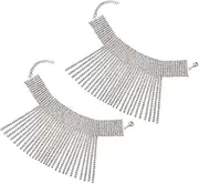 Holibanna 2pcs Women's Jewelry Fashion Anklet Tassel Foot Chain Decorative Bride Anklet for Wedding Present