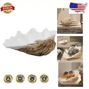 Natural Weathering Clam Shell Bowl - Coastal Beach Decor for Home & Parties