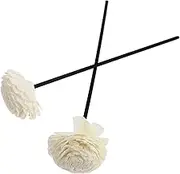 2Pcs Essential Oil Aroma Flower Sticks Pe Rattan Fragrance Diffuser for Home Office Easy Release Scented Aroma Sticks for Air Freshening Aromatherapy
