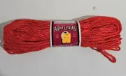 VTG Aunt Lydia's Heavy Rug Yarn Cotton & Rayon Blend 70 yds #140 Phantom Red