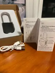 Metal Timer Lock - Smart Padlock for Kitchen Cabinets, Timed Out Keyless Pad ...