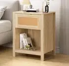 RRP $569 Bedside Table Nightstand Side End 1 Drawer Storage Shelf Wood