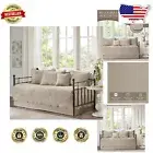 Elegant All-Season Cotton-Filled Daybed Cover Set with Antimicrobial Protection