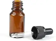 Housoutil Retro Glass Atomizer Set 8pcs Essential Oil Bottles Dropper for Travel Business