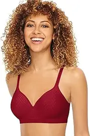 [Hanes] Womens Perfect Coverage Wireless Stretch Convertible T-Shirt Bra (Retired Colors)
