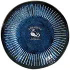 Doraemon Dish Plate Approx. 20cm Microwave Dishwasher Safe Indigo Japan 011143