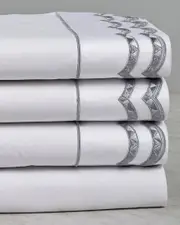 Maurizio Italy Double Scallop Sheet Set