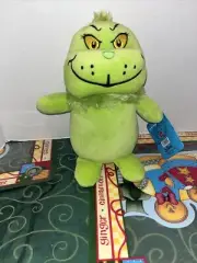 NEW AURORA DR SEUSS THE GRINCH WHO STOLE CHRISTMAS SQUISHY PLUSH STUFFED TOY TAG