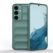 For Samsung Galaxy S24+ Plus Case, Wavy Shield, Grippy Shielding Cover, Dark Green