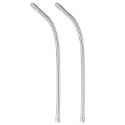 20" Microphone Gooseneck 5/8-27 Thread Flexible Tube Extension, Silver Tone,2Pcs