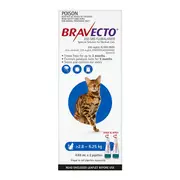 Bravecto Spot-on for Medium Cats - 2.8kg - 6.25kg 2 Pack