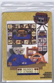 Mumm's the Word -Noah & Friends- Wall hanging Quilt Two Piece Design-NEW